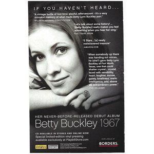 Betty Buckley ADVERT Never Released Debut 1967 Album 2000s Print Ad